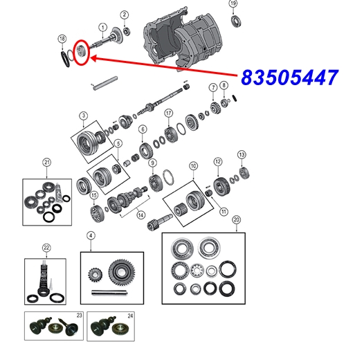 Jeep Cherokee XJ vorderes Lager der Eingangswelle BA10/5 Schaltgetriebe 87-89