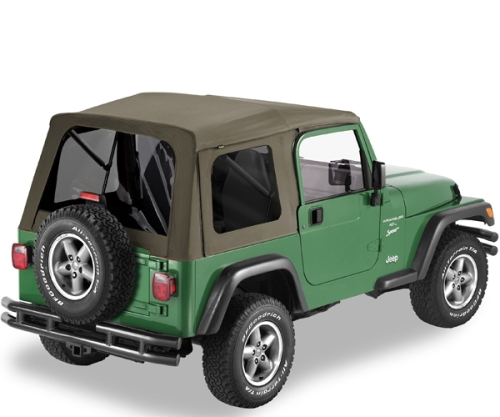 Jeep Wrangler TJ Classic Softtop Supertop Verdeck Khaki Diamond getönte Scheiben Bestop 96-06