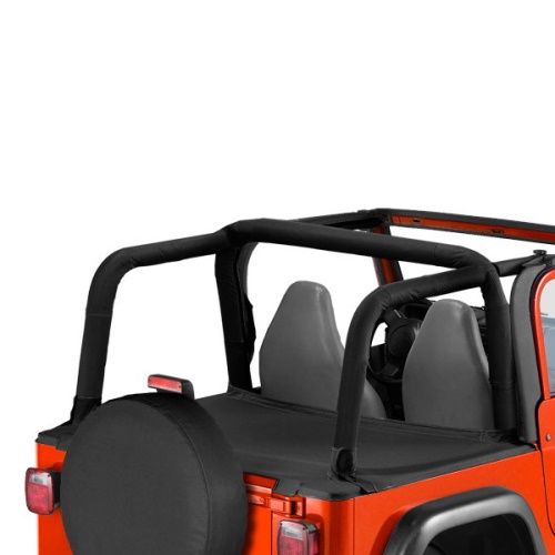 Jeep Wrangler TJ Duster Deck Cover Abdeckung Laderaum Black Diamond Bestop 03-06