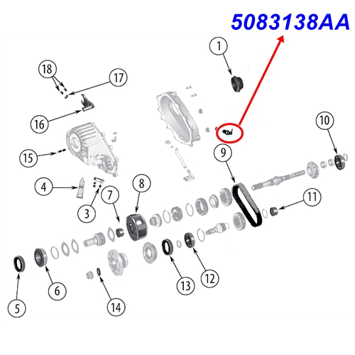 Jeep Grand Cherokee WJ WG Allradschalter Verteilergetriebe NV242 & NV247 Standard 02-04