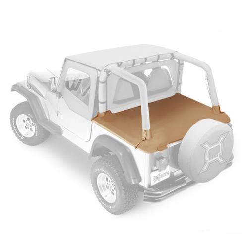 Jeep Wrangler YJ Duster Deck Cover Abdeckung Heckabdeckung Spice Denim Bestop 92-95