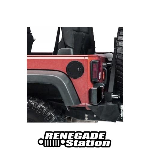 Jeep Wrangler JK Tankdeckel Tankblende Tankeinfüllstutzen abschliessbar Aluminium schwarz 07-18