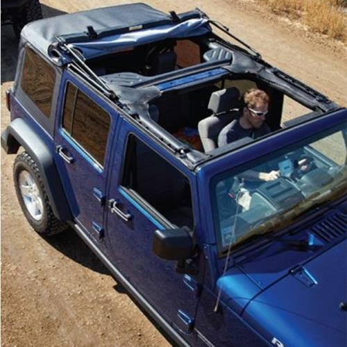 Jeep Wrangler JK 4türer Supertop NX Verdeck Klappverdeck Softtop Black Diamond Bestop 07-17