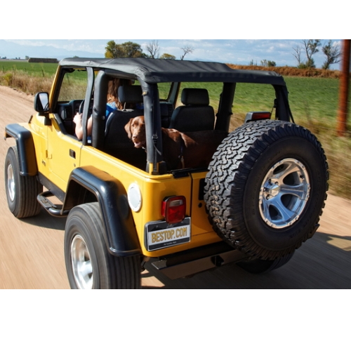 Jeep Wrangler TJ Trektop NX Verdeck Top getönte Scheiben schwarz Denim 96-06