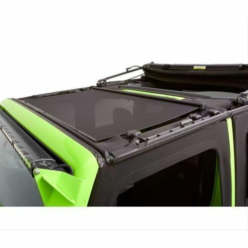 Jeep Wrangler JK auziehbarer Sonnenschutz Rollo Bikini Top für Softtop Mesh Bestop 07-18