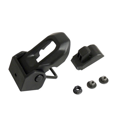 Jeep Gladiator JT ein Haubenhalter Set schwarz Haubenhaken m