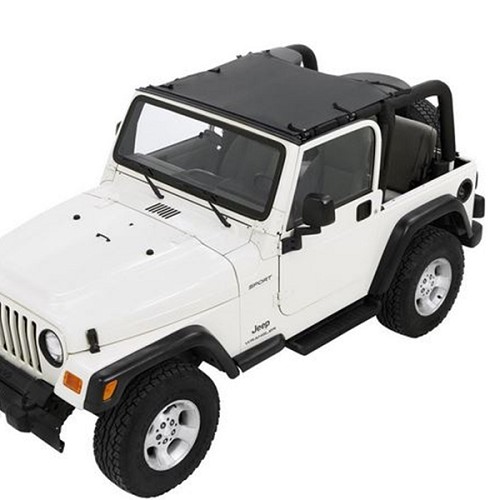 Jeep Wrangler TJ Sun Bikini Top Targa Style Black Diamond Bestop 03-06