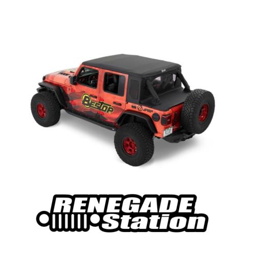 Jeep Wrangler JL 4türer Halftop Conversion Kit Verdeck Trektop Black Diamond Bestop 18-