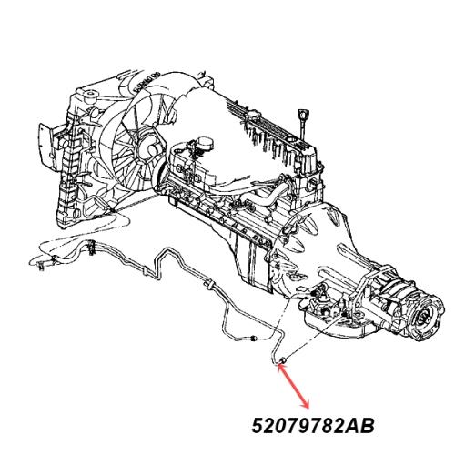 Jeep Grand Cherokee WJ WG 4,0 ltr. Leitung Rücklauf Getriebe