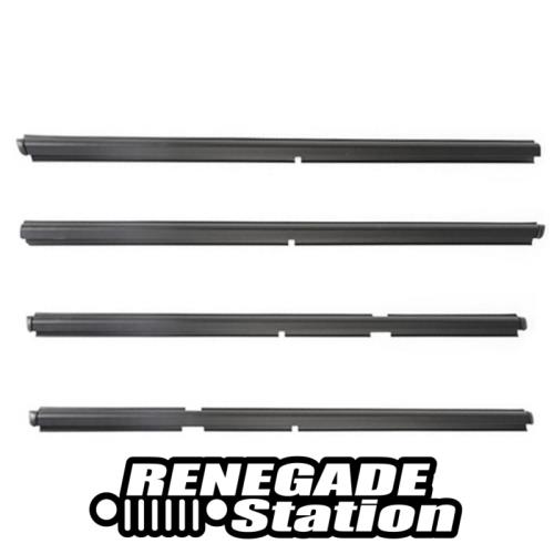 Jeep Grand Cherokee WJ WG 4er Komplett Set Abstreifer Schachtleiste Tür außen 99-04