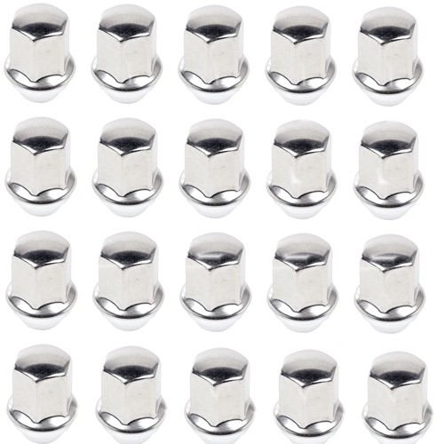 Jeep Wrangler JL Set Chrom Radmutter Radmuttern 20Stk. M14x1,5 mm Gewinde 18-