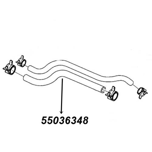 Jeep Wrangler TJ 2,5 ltr. Heizungsschlauch HVAC Schlauch Heizungskühler Eingang Zulauf Gates Bj. 96-00