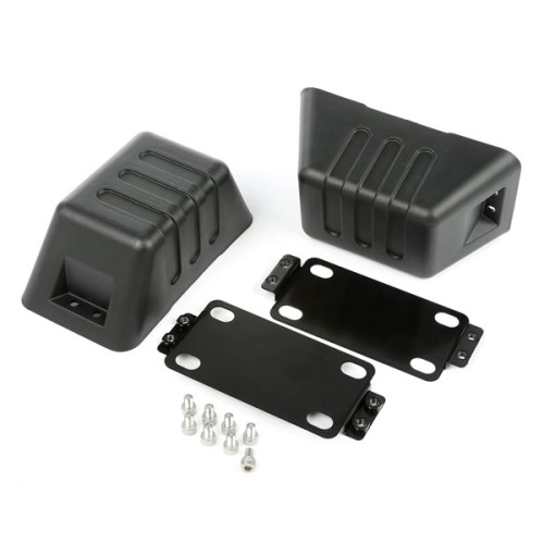 Jeep Wrangler JK XHD Modul Set Schäkelabdeckungen Stoßfänger vorne Rugged Ridge 07-18