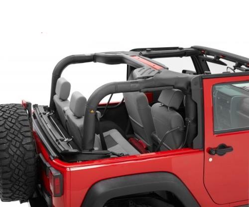 Jeep Wrangler JK 2-türer Supertop NX Klappverdeck getönte Scheiben Black Twill 3-lagig Bestop 07-17