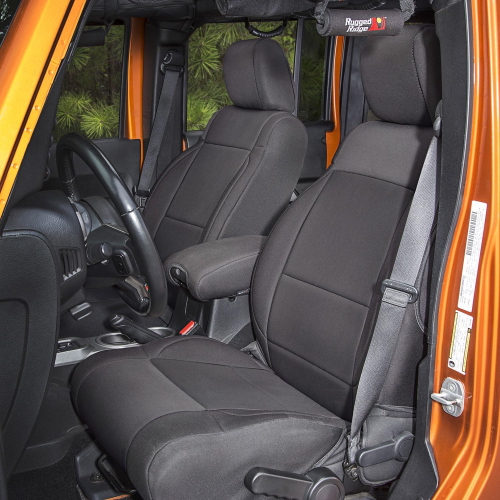 Jeep Wrangler JK Satz Sitzbezüge Sitzbezug Sitzschoner vorne Neopren schwarz 11-14