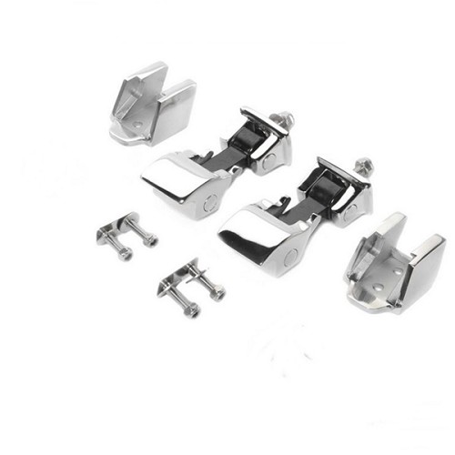 Jeep Wrangler TJ Haubenhalter Set Haubenhaken Edelstahl RT-O