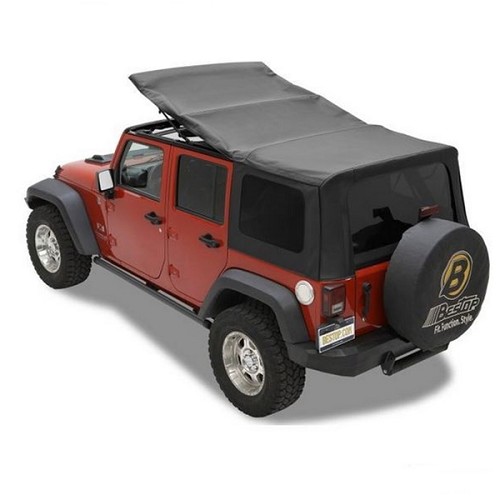 Jeep Wrangler JK 4türer Ersatzverdeck Verdeck Verdeckhülle getönte Scheiben Black Sailcloth 07-09