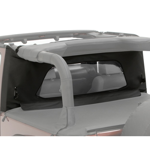 Jeep Wrangler JK 2türer Windjammer Windschott Wrap Around Stil Black Diamond Bestop 07-18