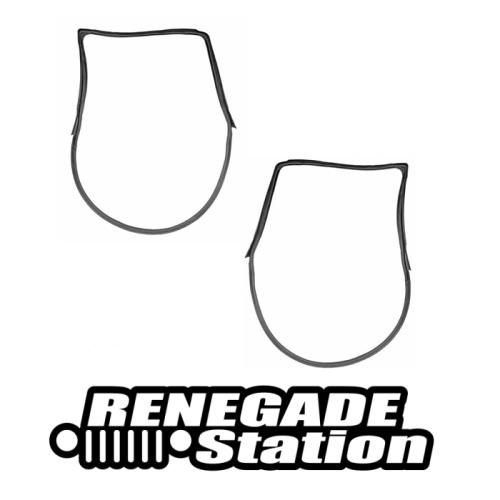 Jeep Wrangler JK Türdichtung Türgummi Set links & rechts vorne Vollstahltüren 07-18