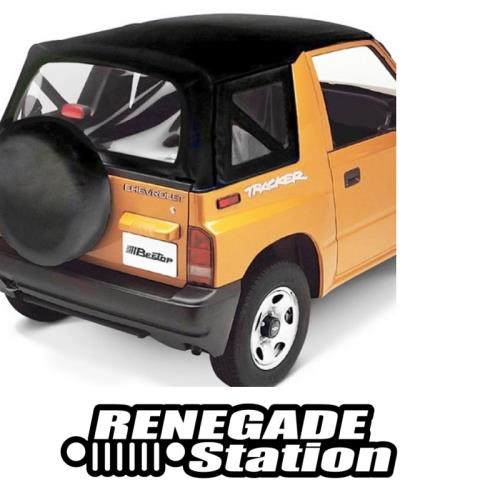 Suzuki Sidekick Chevrolet Geo Tracker Santana Verdeck Ersatz Verdeckhülle Schwarz Crush Bestop 95-98