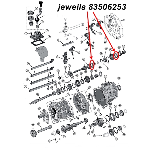 Jeep Cherokee XJ ein Synchronring 3. & 4. Gang AX15 Schaltgetriebe Mopar 88-99