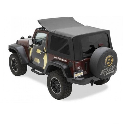 Jeep Wrangler JK 2türer Ersatzverdeck Verdeck Verdeckhülle getönte Scheiben Black Sailcloth Bj. 2010