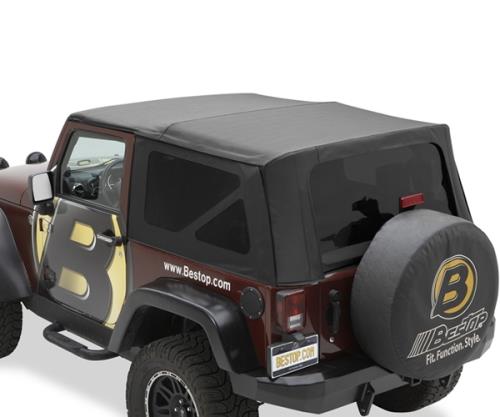 Jeep Wrangler JK 2türer Ersatzverdeck Verdeck Verdeckhülle getönte Scheiben Black Sailcloth 11-18