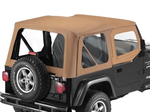 Jeep Wrangler TJ Verdeck Ersatz Verdeckhülle inkl. Aufsteckfenster Spice Denim Bestop 96-06