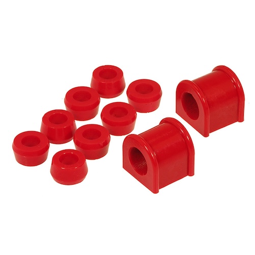 Jeep Wrangler YJ Polyurethan Stabigummi Set Stabibuchsen vorne rot Ø 24mm Prothane 87-95