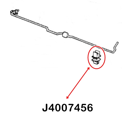Jeep Wrangler TJ Clip zum Einhängen der Motorhaubenstütze 01-06