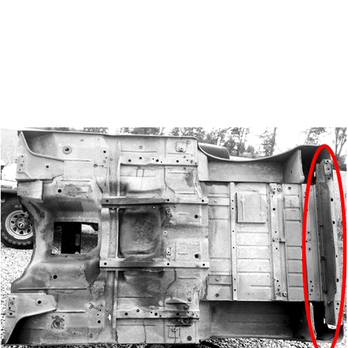 Jeep CJ CJ7 CJ8 Quertraverse Heckblech Karosserie Stützblech