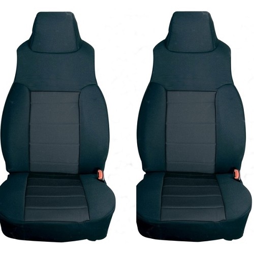 Jeep Wrangler TJ Satz Sitzbezüge Sitzbezug Sitzschoner vorne Neopren schwarz 03-06