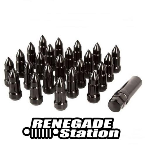 Jeep Cherokee XJ Satz Radmuttern Bullet Style schwarz 1/2"-20 84-01