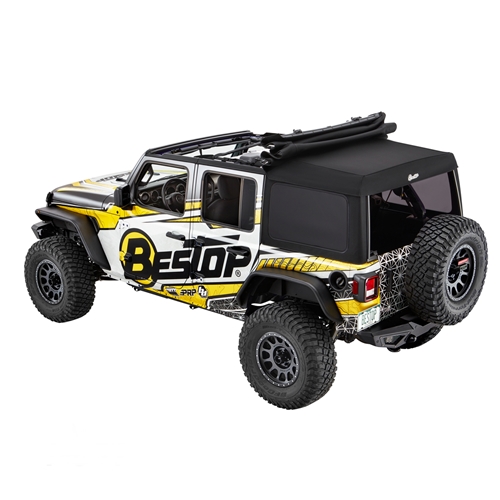 Jeep Wrangler JL 4türer Supertop Ultra Squareback Verdeck Softtop Black Twill Bestop 18-