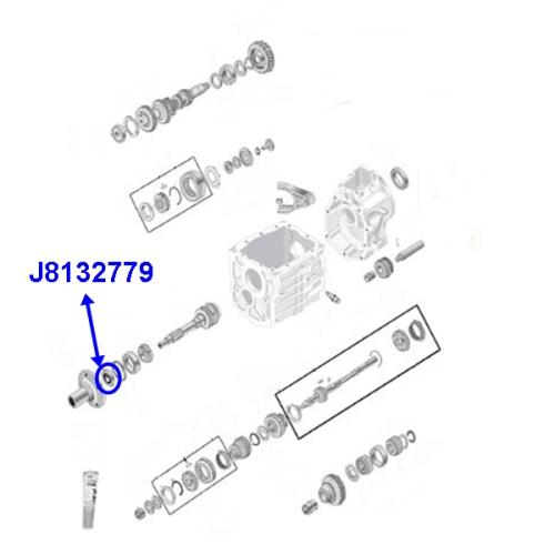 Jeep CJ CJ5 CJ6 CJ7 CJ8 Simmerring Eingangswelle für T4, T5 oder T18 Schaltgetriebe 66-86