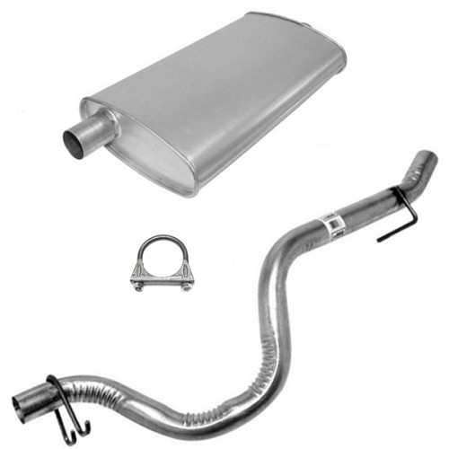 Jeep Wrangler YJ 2,5 & 4,0 ltr. Auspufftopf Endschalldämpfer mit Endrohr 87-92