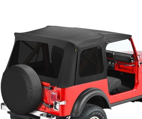 Jeep CJ Wrangler YJ Supertop Verdeck Softtop Bestop Black De