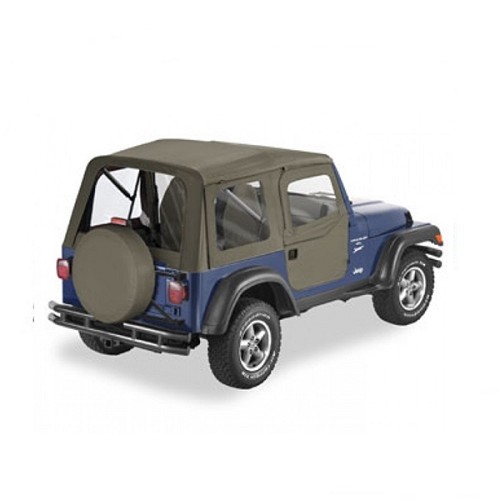 Jeep Wrangler TJ Supertop Softtop Verdeck inkl. teilbare Türen Khaki Denim Bestop 96-06 -SONDERPREIS-