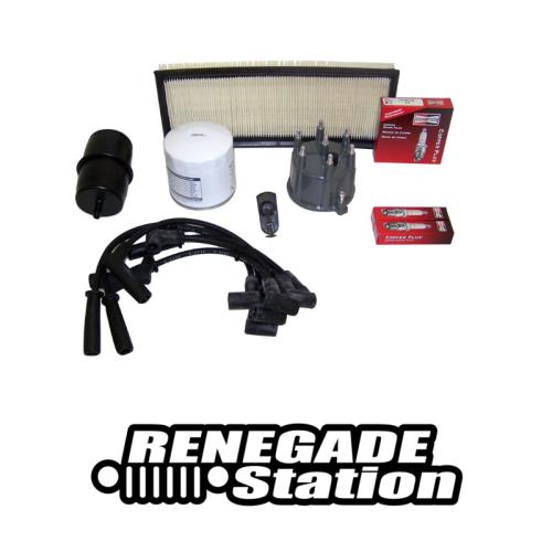 Jeep Wrangler YJ 4,0 ltr. Inspektionssatz Inspektionskit Luftfilter Ölfilter Zündkerze Bj. 91-93