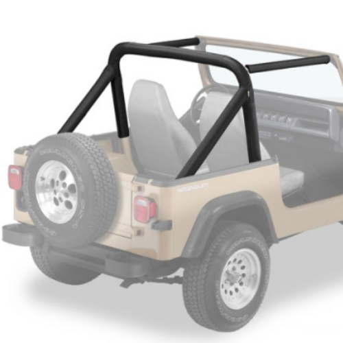 Jeep Wrangler YJ Überrollbügel Polster Überrollbügelpolster Black Denim Bestop 87-91