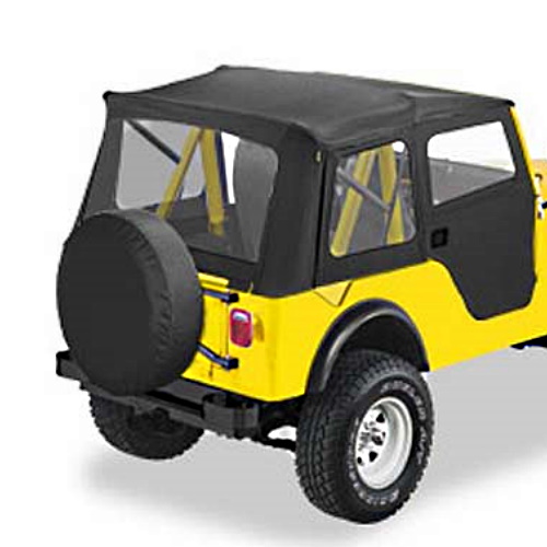 Jeep CJ5 Supertop Softtop Verdeck inkl. teilbare Türen Black Denim Bestop 55-75