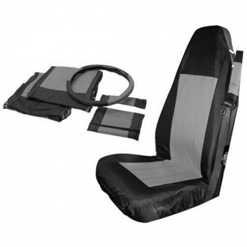 Jeep Wrangler TJ Sitzbezüge Sitzbezug Sitzschoner vorne schwarz-grau Bj. 03-06