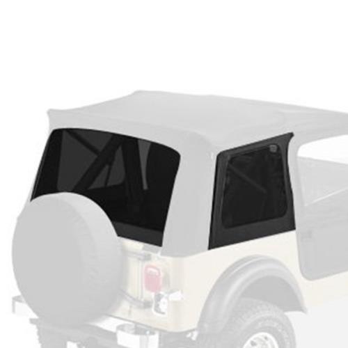 Jeep CJ CJ7 Satz getönte Scheiben für Supertop Verdeck Black Denim Bestop 76-86