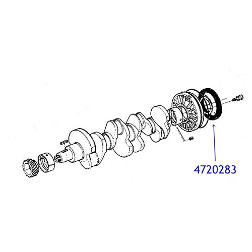 Jeep Cherokee XJ Kurbelwellensimmerring Siri hinten 2,5 TD 9