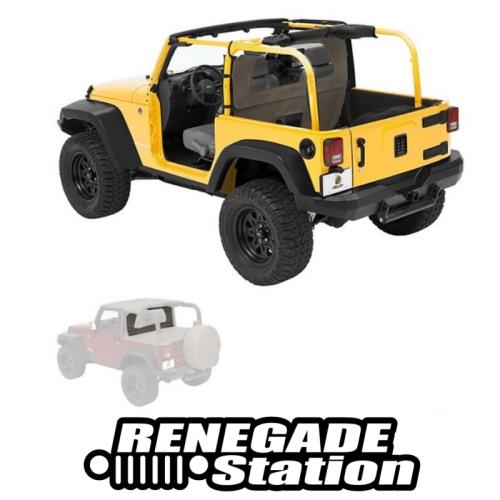 Jeep Wrangler JK 2türer Windjammer Windschott Khaki Diamond Bestop 07-18