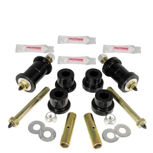 Jeep Wrangler YJ Polyurethan Blattfederbuchsen Federbuchsen am Rahmen Set abschmierbar für die Blattfedern schwarz Prothane 87-95