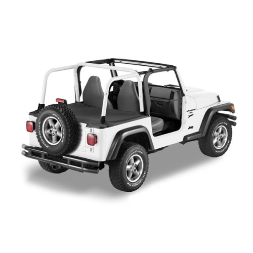 Jeep Wrangler TJ Duster Deck Cover Abdeckung Laderaum schwarz Hardtop Bestop 96-02