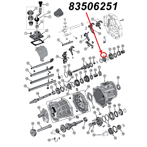 Jeep Cherokee XJ ein Schaltstein 3. und 4. Gang AX15 Schaltgetriebe 88-99