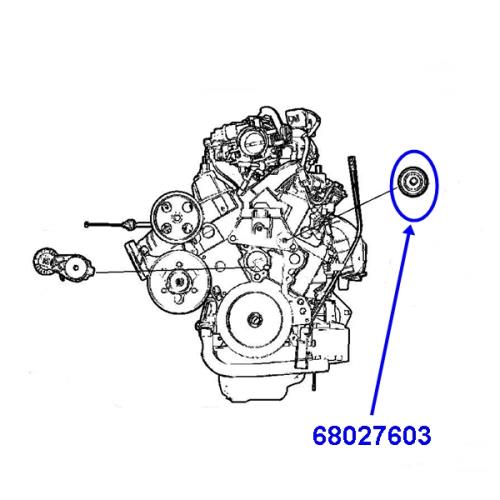 Jeep Wrangler JK 2,8 ltr. CRD Umlenkrolle Spannrolle Bj. 07-