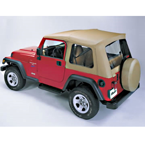 Jeep Wrangler TJ Supertop Softtop Verdeck für Stahltüren Spice Denim Bestop 96-06